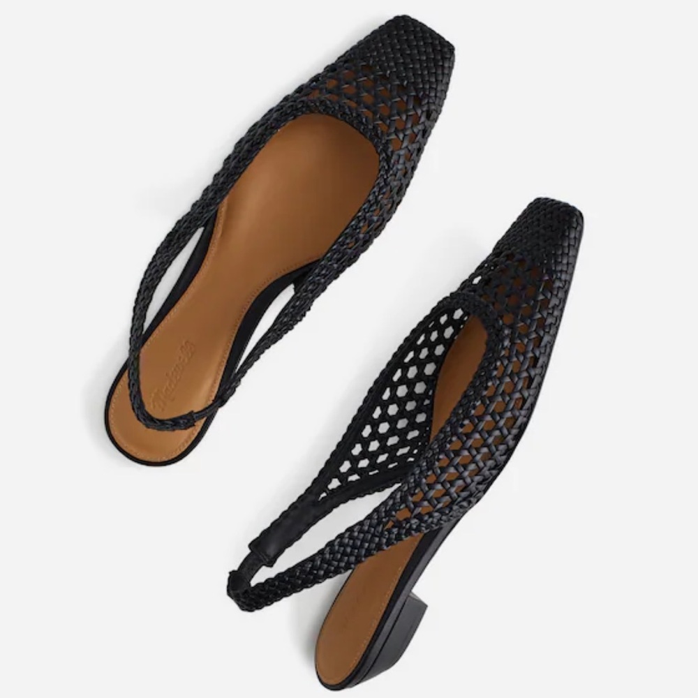 Madewell leather The Ophelia Slingback Flats